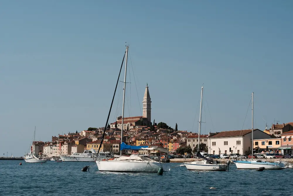 City of Rovinj in the summer